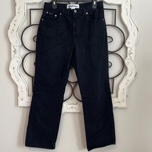 EXPRESS BLEUS HIGH RISE BOOTCUT JEANS IN BLACK SIZE 11/12R
